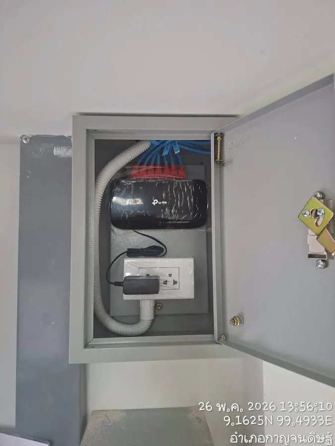 งานติดตั้งเต้ารับสัญญาณสายแลน (LAN Outlet) และตู้ SWITCH