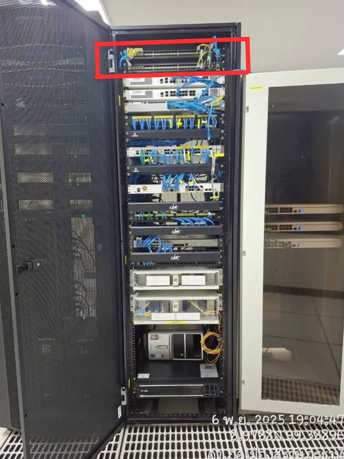 งานติดตั้ง Network Switch
